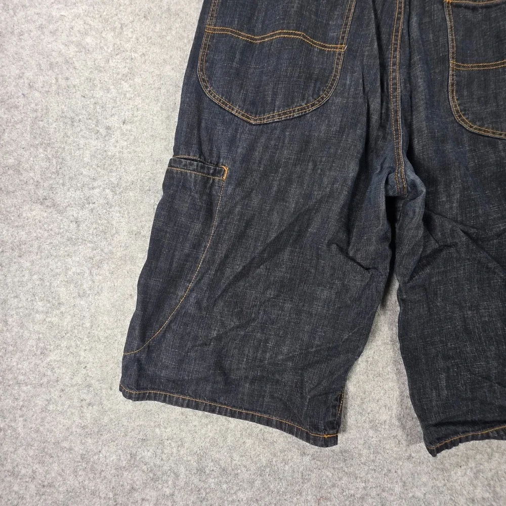 Le Jean De Marithe Francois Girbaud Shorts Mens 38 Dark Wash Vintage Y2K Baggy